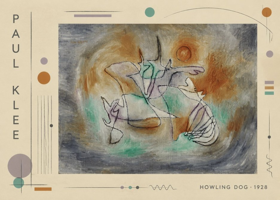 Paul Klee Howling Dog No2 - Póster