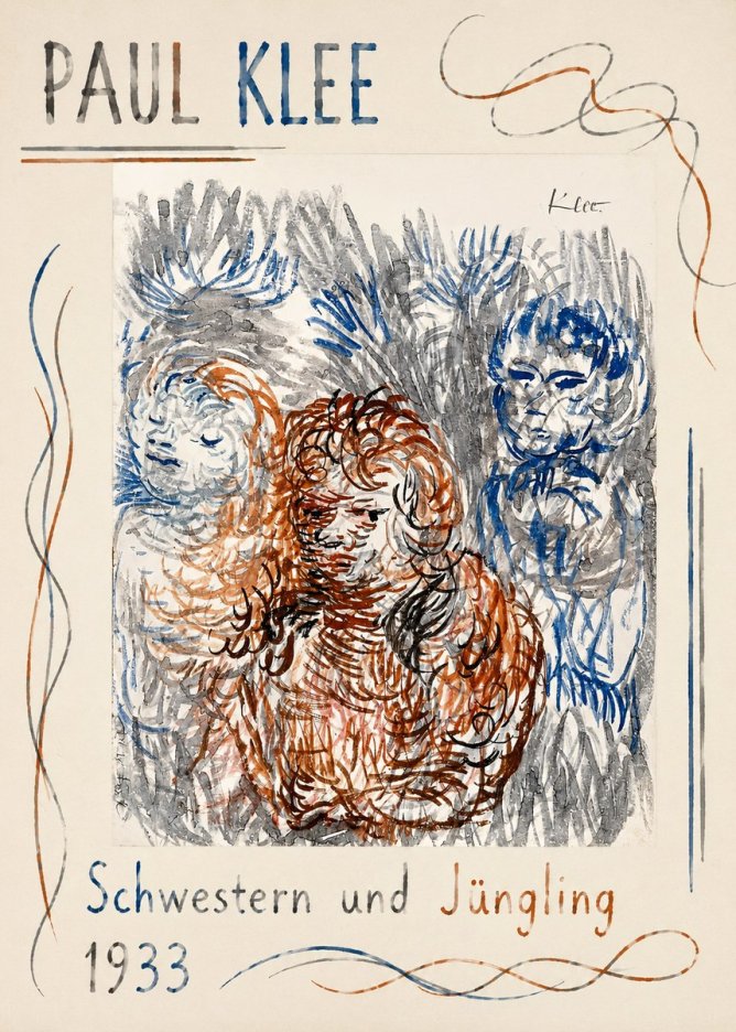 Paul Klee Schwestern Und Jüngling No1 - Póster