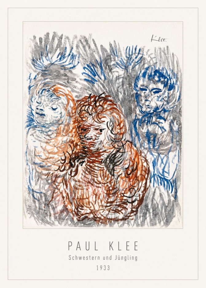 Paul Klee Schwestern Und Jüngling No2 - Póster