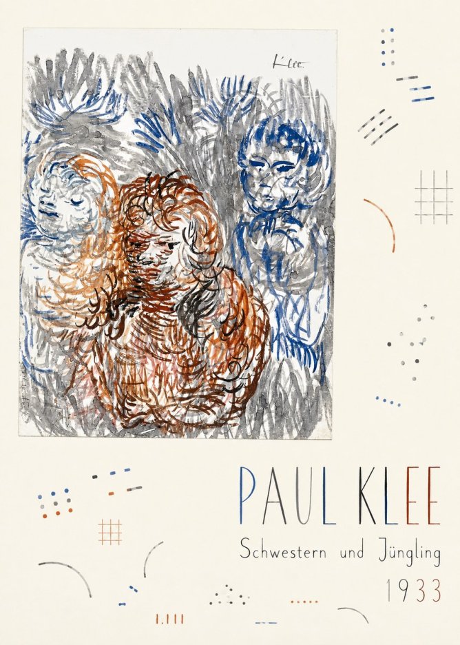 Paul Klee Schwestern Und Jüngling No5 - Póster