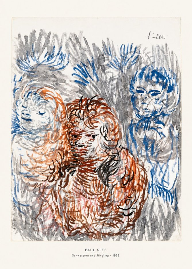Paul Klee Schwestern Und Jüngling No6 - Póster