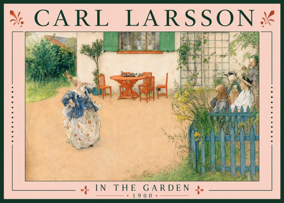 Carl Larsson In the Garden No5 - Póster