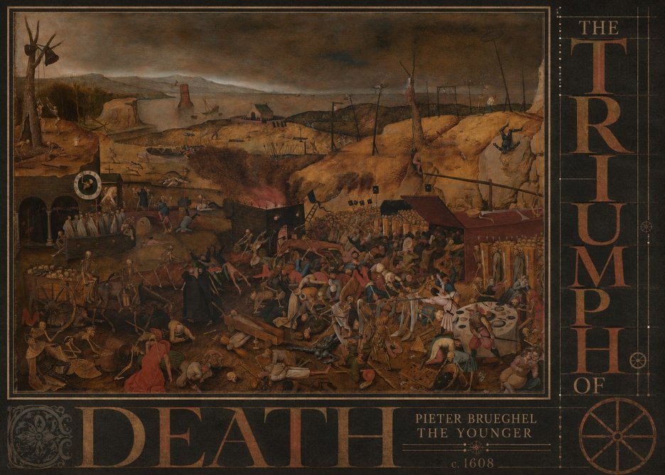 Pieter Bruegel The Triumph of Death II No5 - Póster