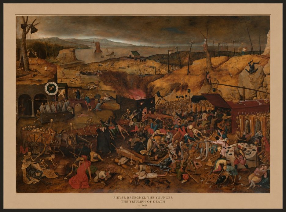 Pieter Bruegel The Triumph of Death II No6 - Póster