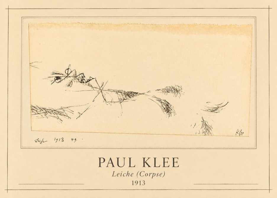 Paul Klee Leiche (Corpse) No1 - Póster