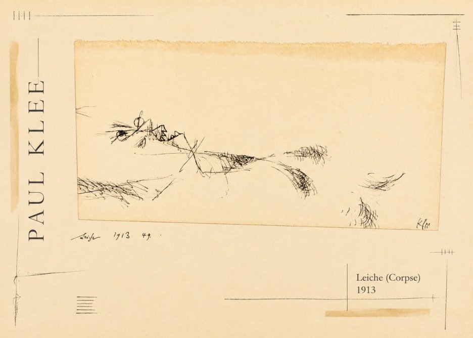Paul Klee Leiche (Corpse) No2 - Póster