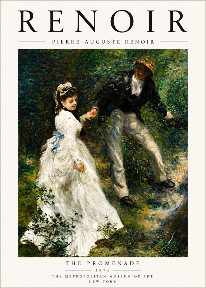 Renoir The Promenade No6 - Póster
