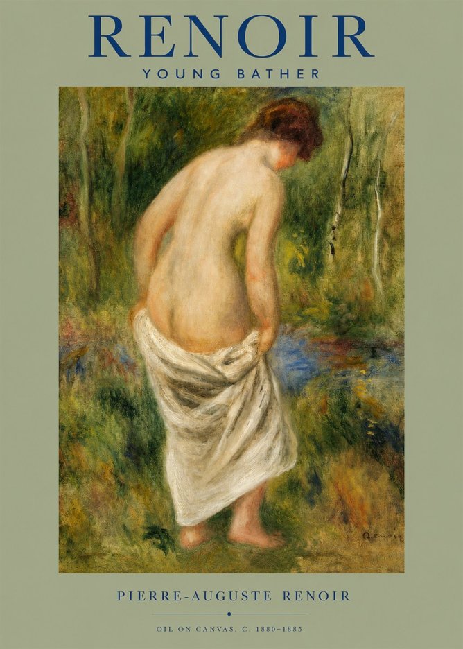 Renoir Young Bather No2 - Póster