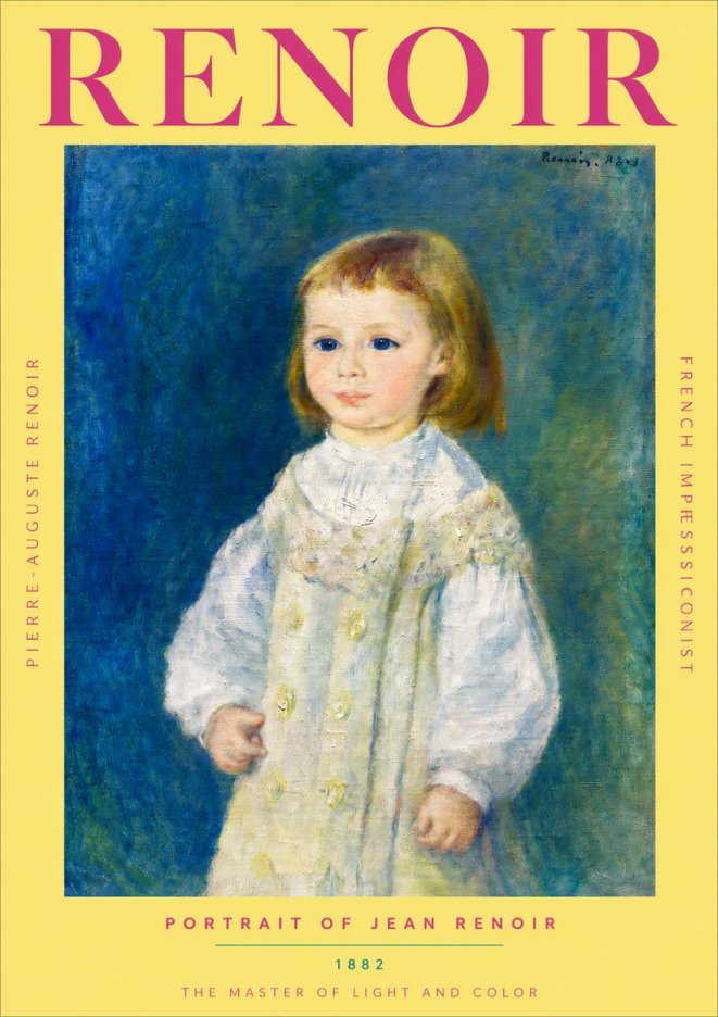 Renoir Portrait of Jean Renoir No4 - Póster