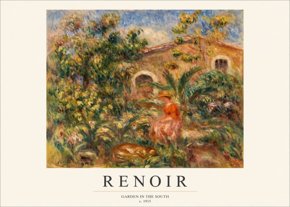 Renoir Garden in the South No1 - Póster