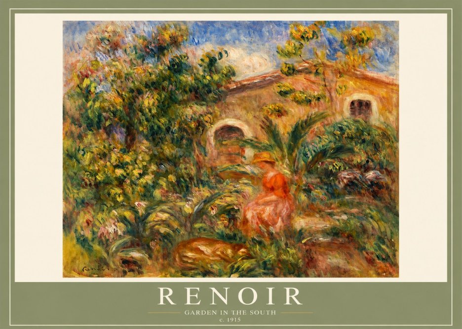 Renoir Garden in the South No2 - Póster