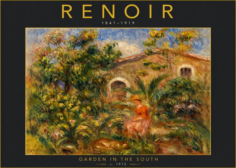 Renoir Garden in the South No6 - Póster