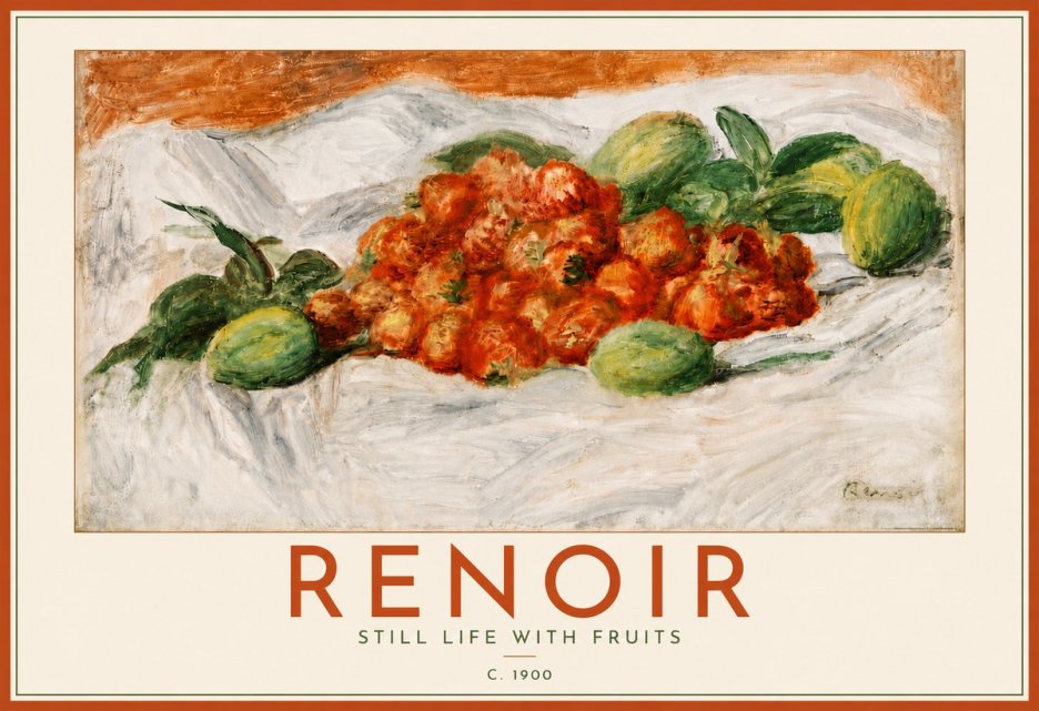 Renoir Still Life with Fruits No6 - Póster