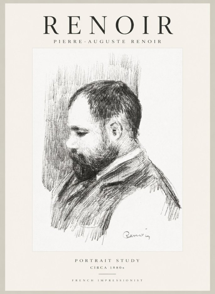 Renoir Portrait Study I No1 - Póster