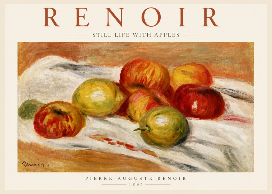 Renoir Still Life with Apples No3 - Póster
