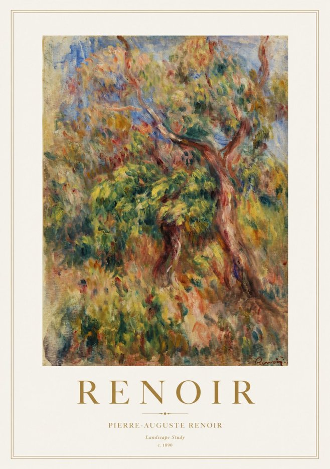 Renoir Landscape Study No1 - Póster