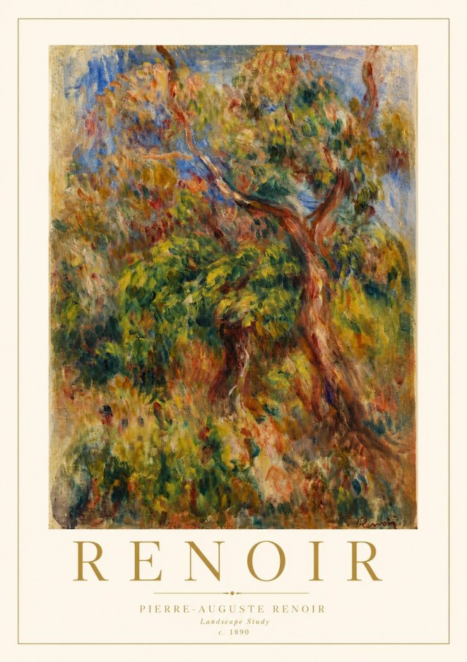 Renoir Landscape Study No4 - Póster