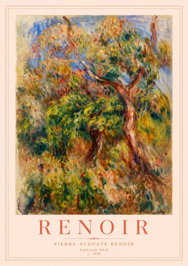 Renoir Landscape Study No6 - Póster