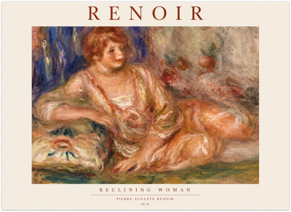 Renoir Reclining Woman No1 - Póster