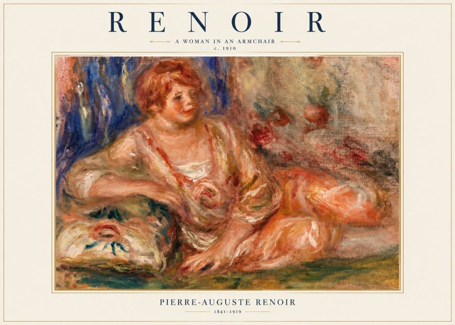 Renoir Reclining Woman No2 - Póster