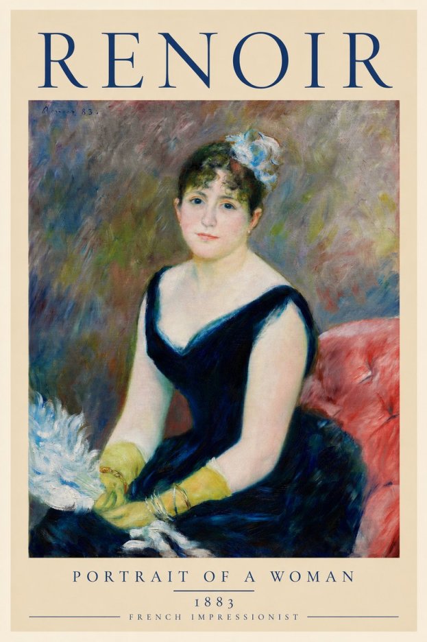 Renoir Portrait of a Woman I No2 - Póster