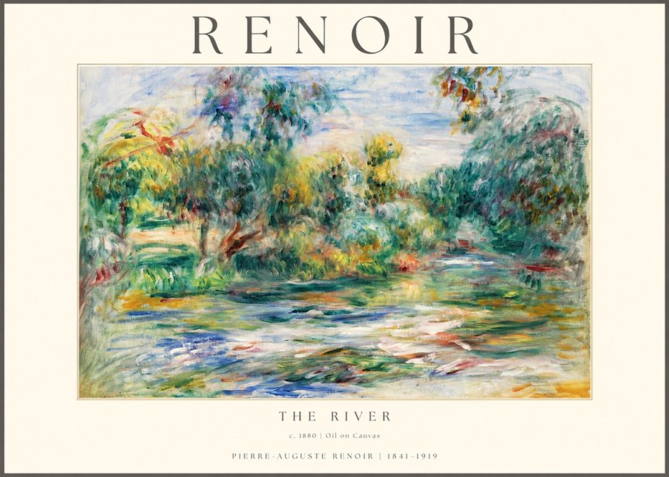 Renoir The River No1 - Póster