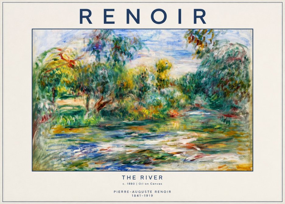 Renoir The River No2 - Póster
