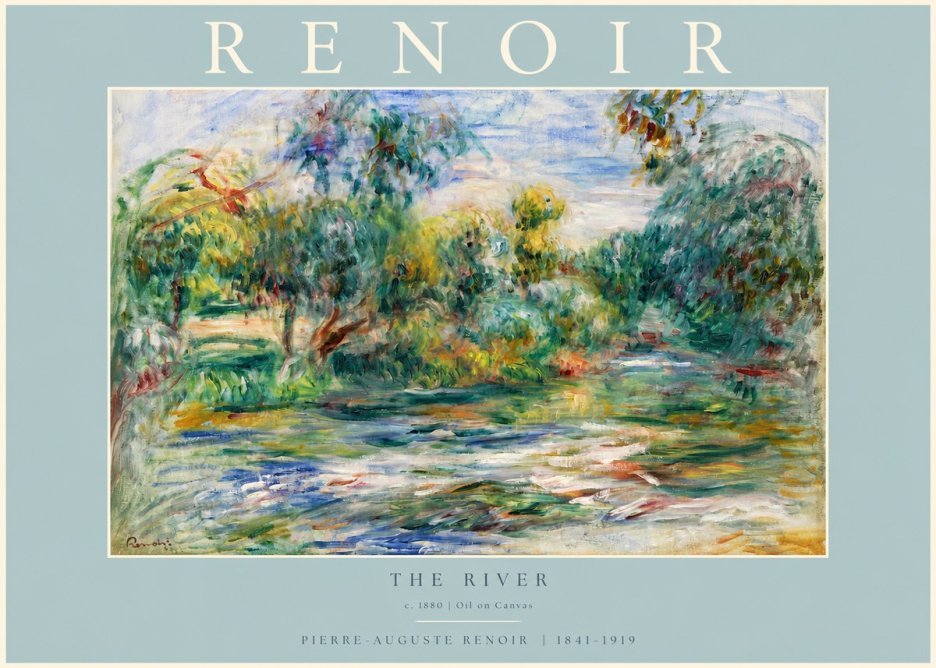 Renoir The River No3 - Póster