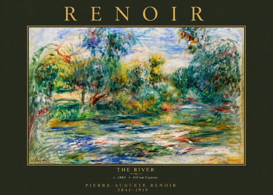 Renoir The River No6 - Póster
