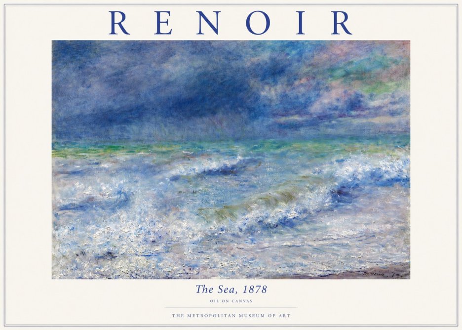 Renoir The Sea No3 - Póster