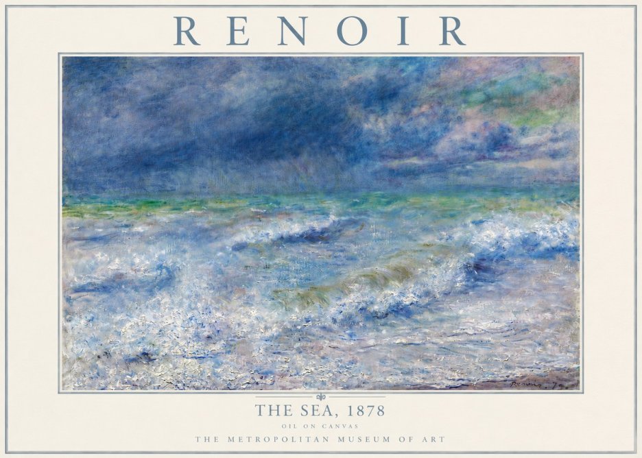 Renoir The Sea No4 - Póster