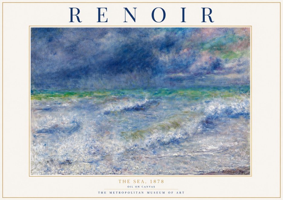 Renoir The Sea No6 - Póster
