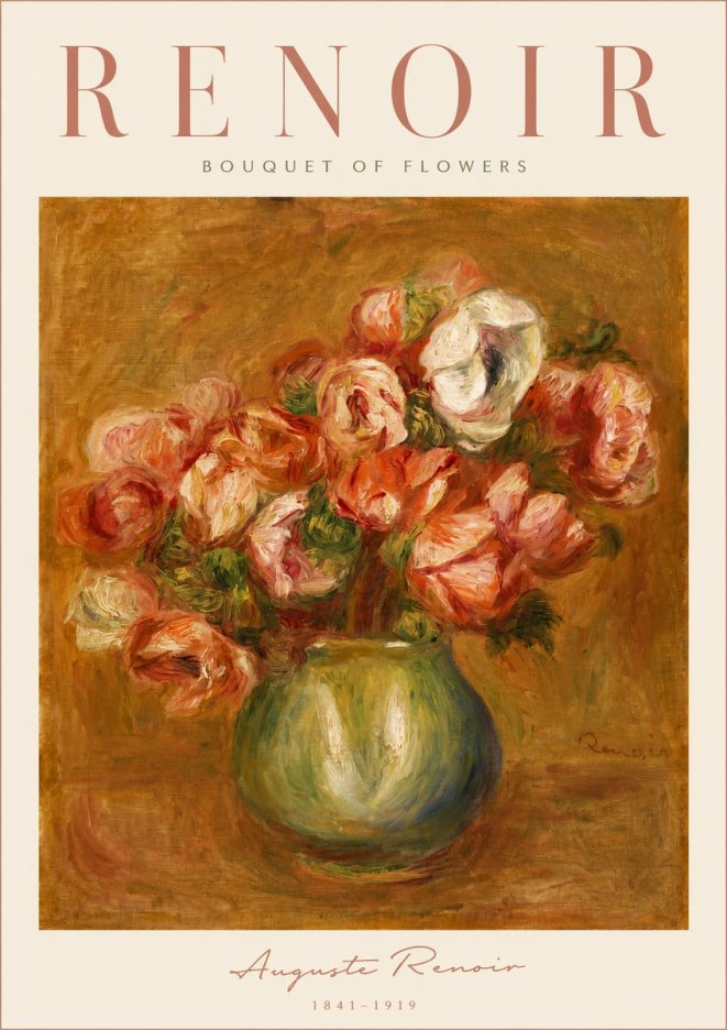 Renoir Bouquet of Flowers No4 - Póster