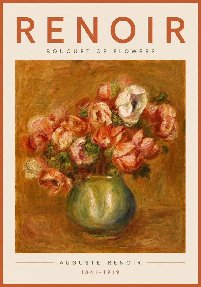 Renoir Bouquet of Flowers No5 - Póster