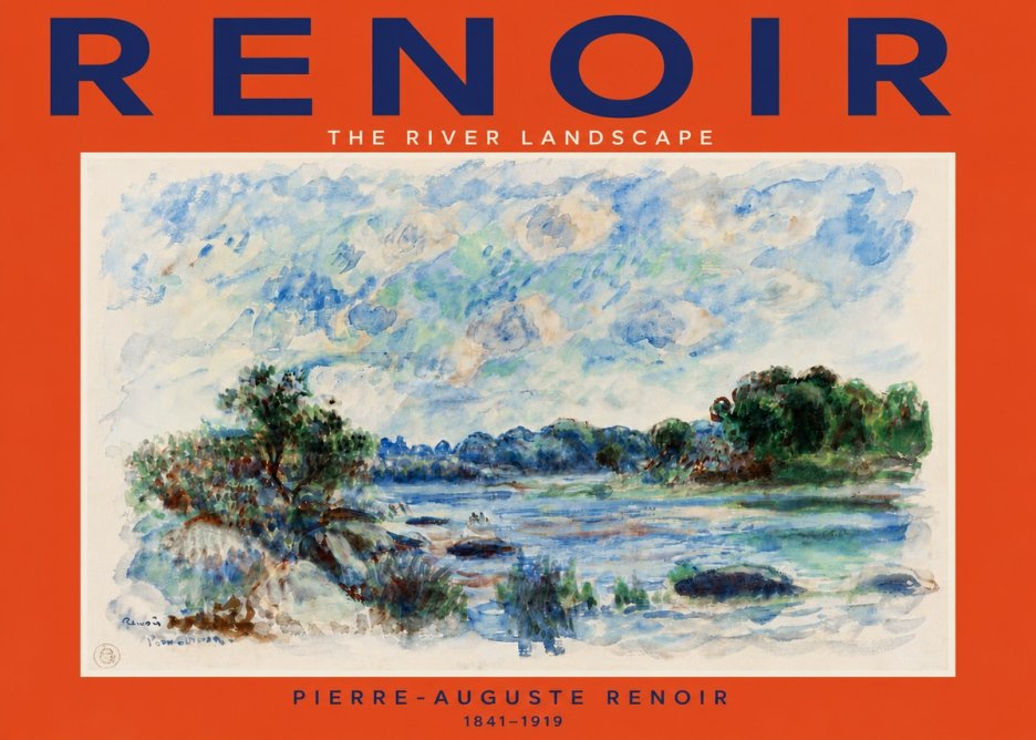 Renoir The River Landscape No5 - Póster