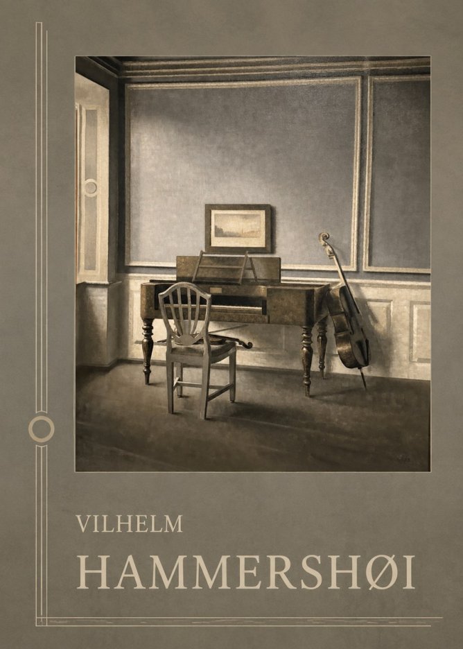 Vilhelm Hammershøi Interior with a Piano and a Cello No2 - Póster