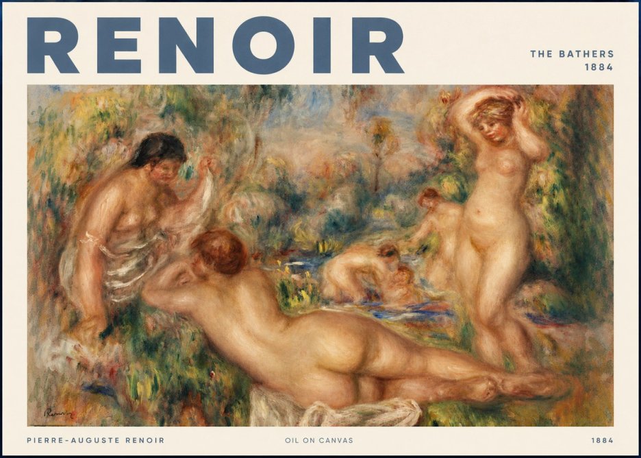 Renoir The Bathers I No2 - Póster