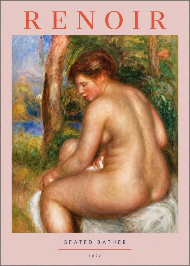 Renoir Seated Bather No2 - Póster