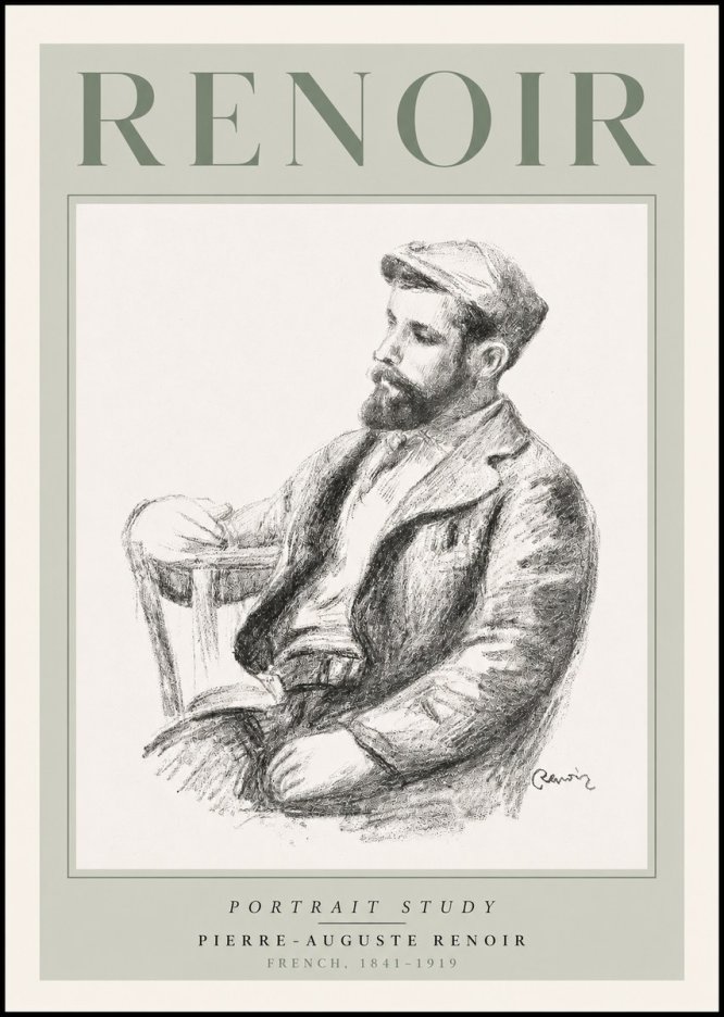Renoir Portrait Study II No3 - Póster