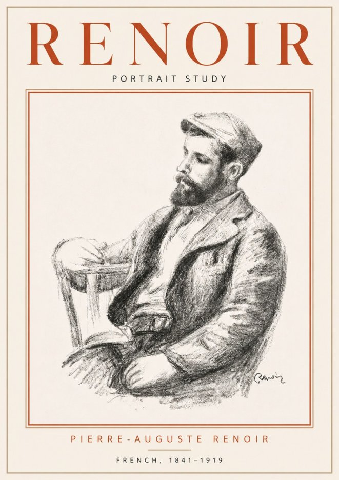 Renoir Portrait Study II No4 - Póster