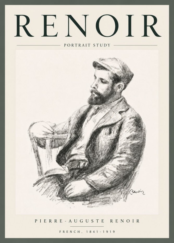 Renoir Portrait Study II No6 - Póster