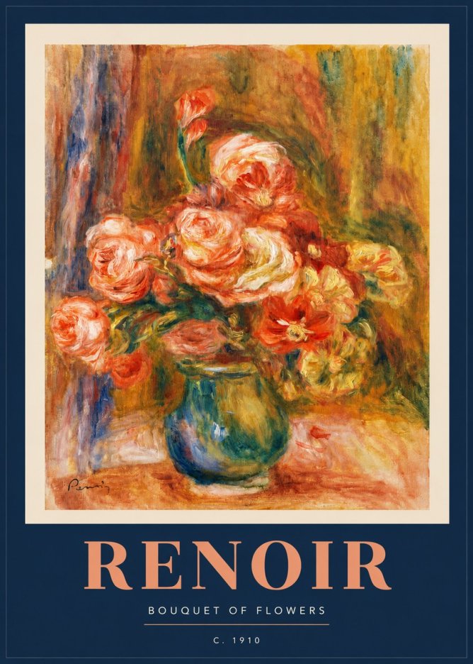 Renoir Bouquet of Flowers II No2 - Póster
