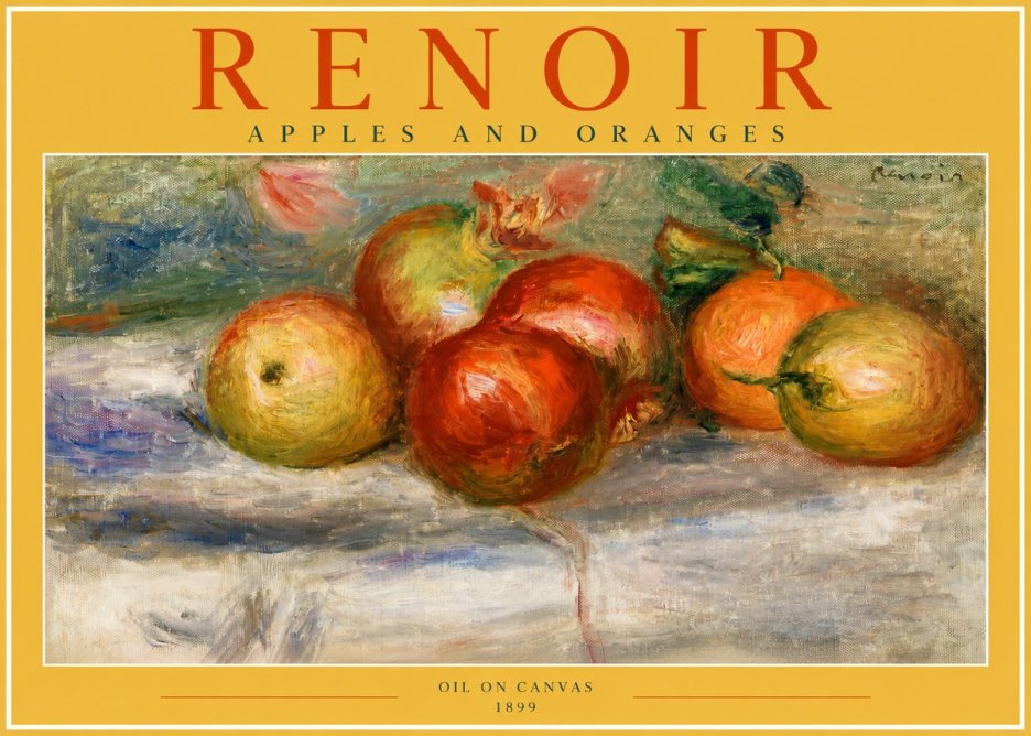 Renoir Apples and Oranges No2 - Póster