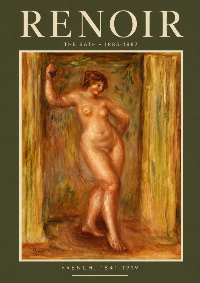 Renoir The Bath No2 - Póster