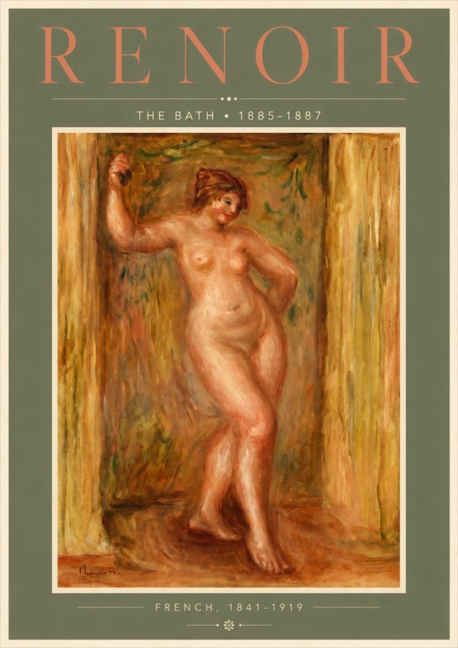 Renoir The Bath No4 - Póster