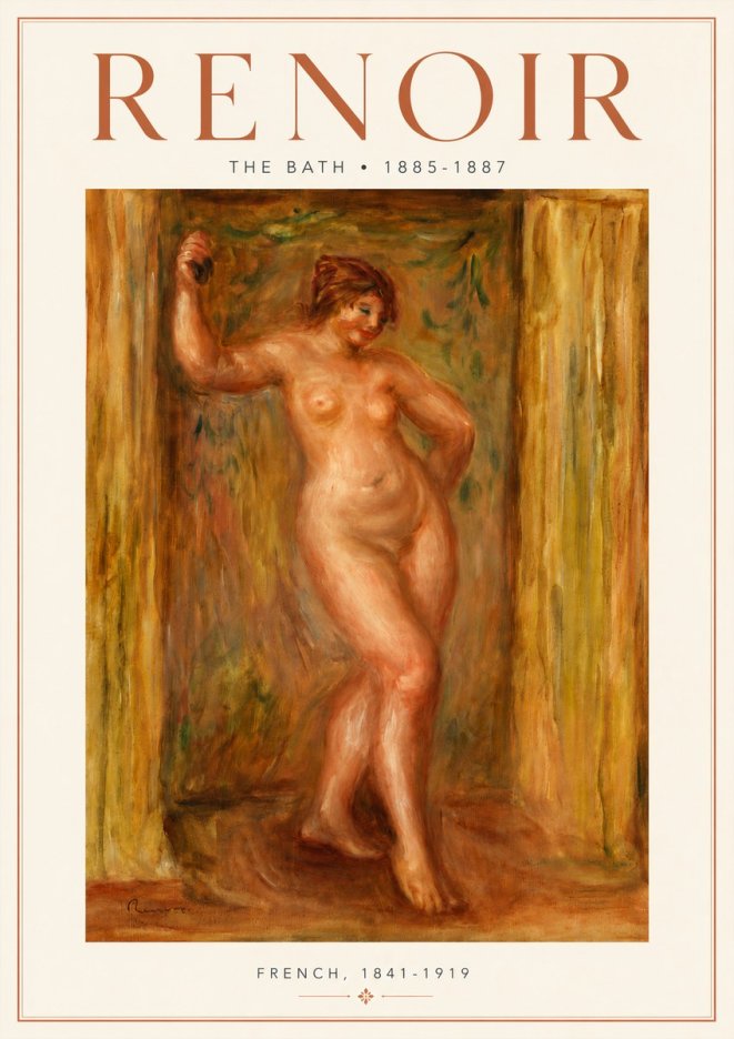 Renoir The Bath No5 - Póster