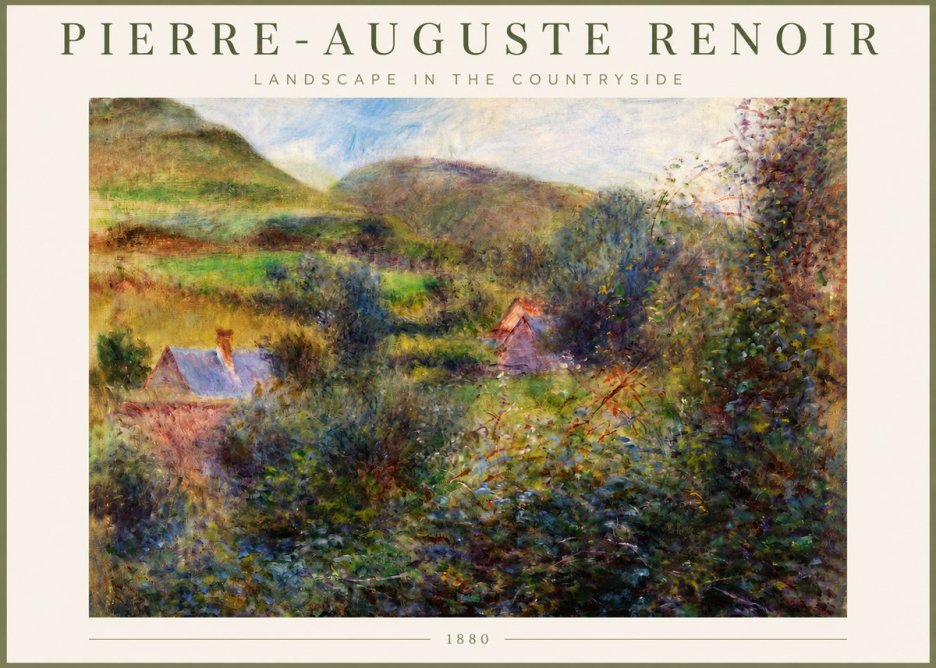 Renoir Landscape in the Countryside No3 - Póster