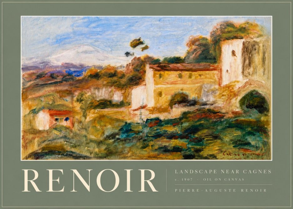 Renoir Landscape Near Cagnes No6 - Póster