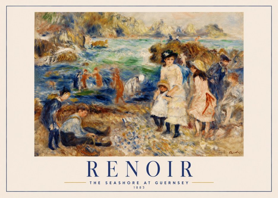 Renoir The Seashore at Guernsey No2 - Póster