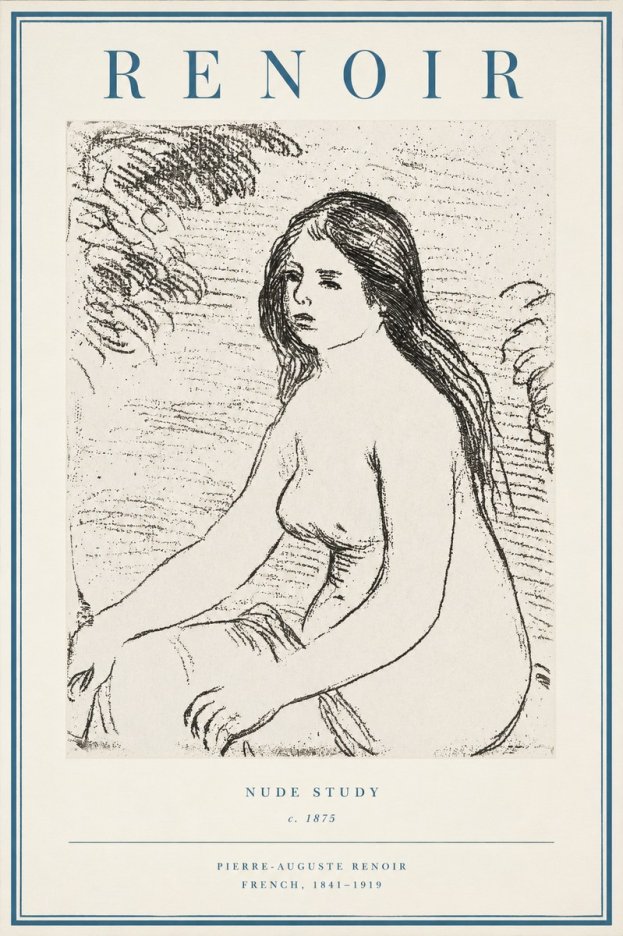 Renoir Nude Study No2 - Póster